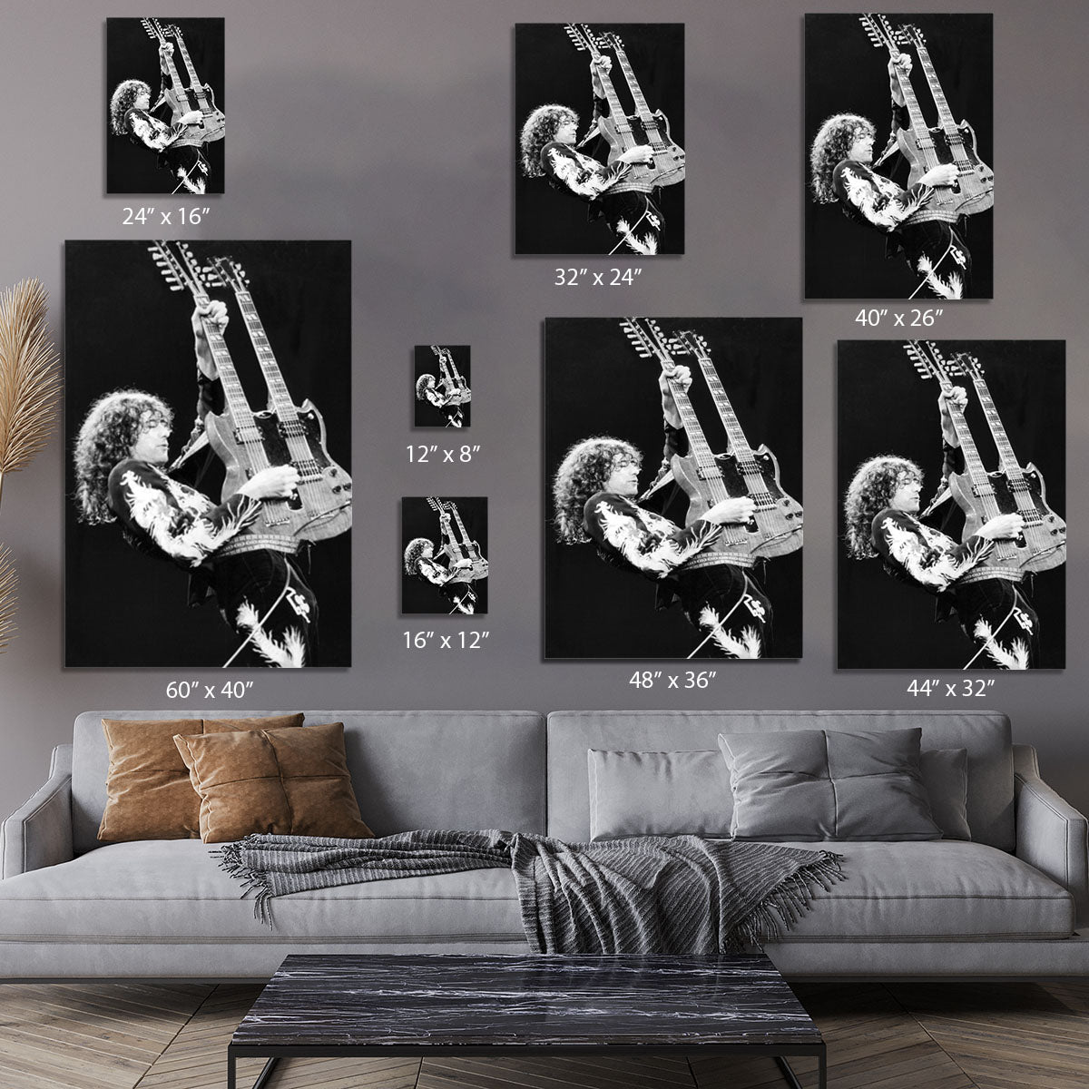 Jimmy Page of Led Zeppelin Canvas Print or Poster - Canvas Art Rocks - 7