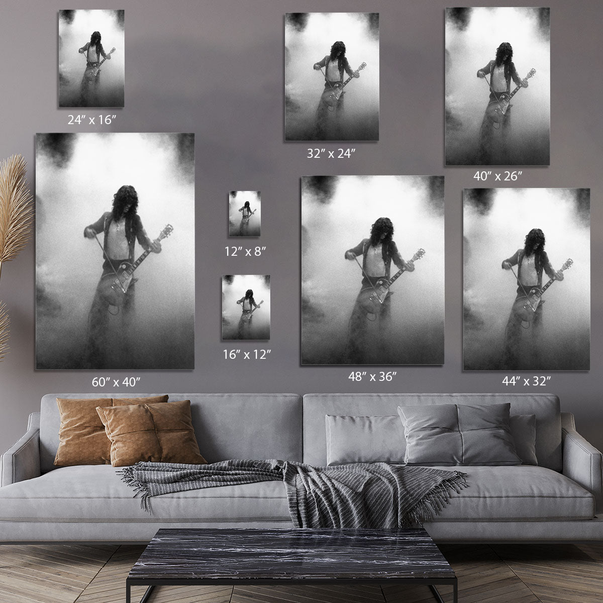 Jimmy Page on stage Canvas Print or Poster - Canvas Art Rocks - 7