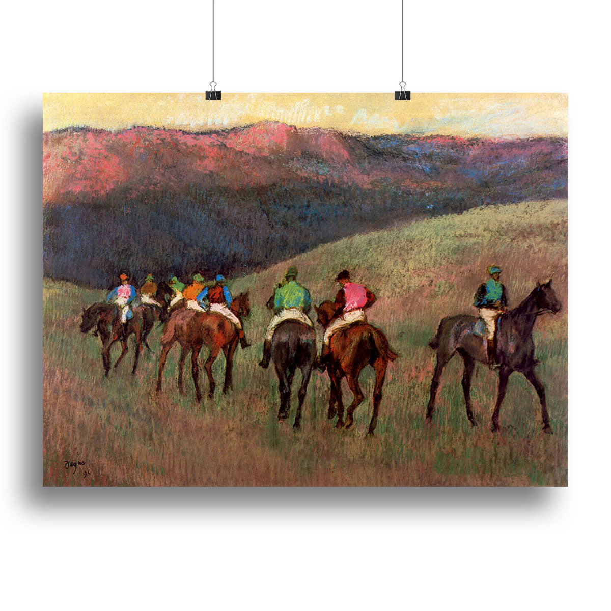 Jockeys in Training by Degas Canvas Print or Poster - Canvas Art Rocks - 2