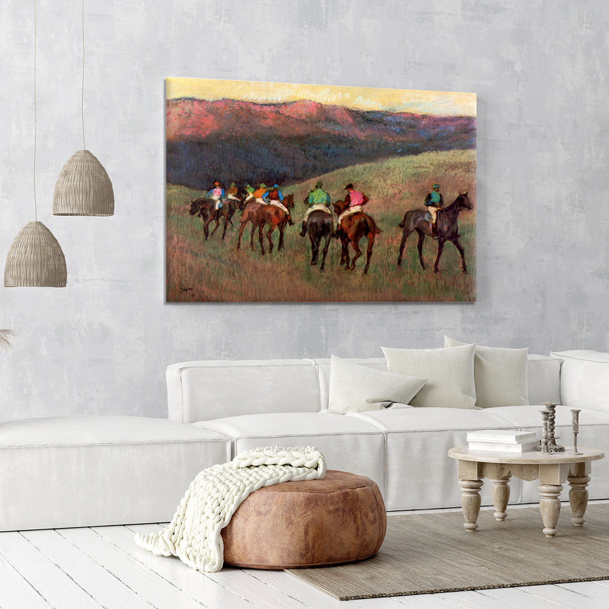 Jockeys in Training by Degas Canvas Print or Poster - Canvas Art Rocks - 6