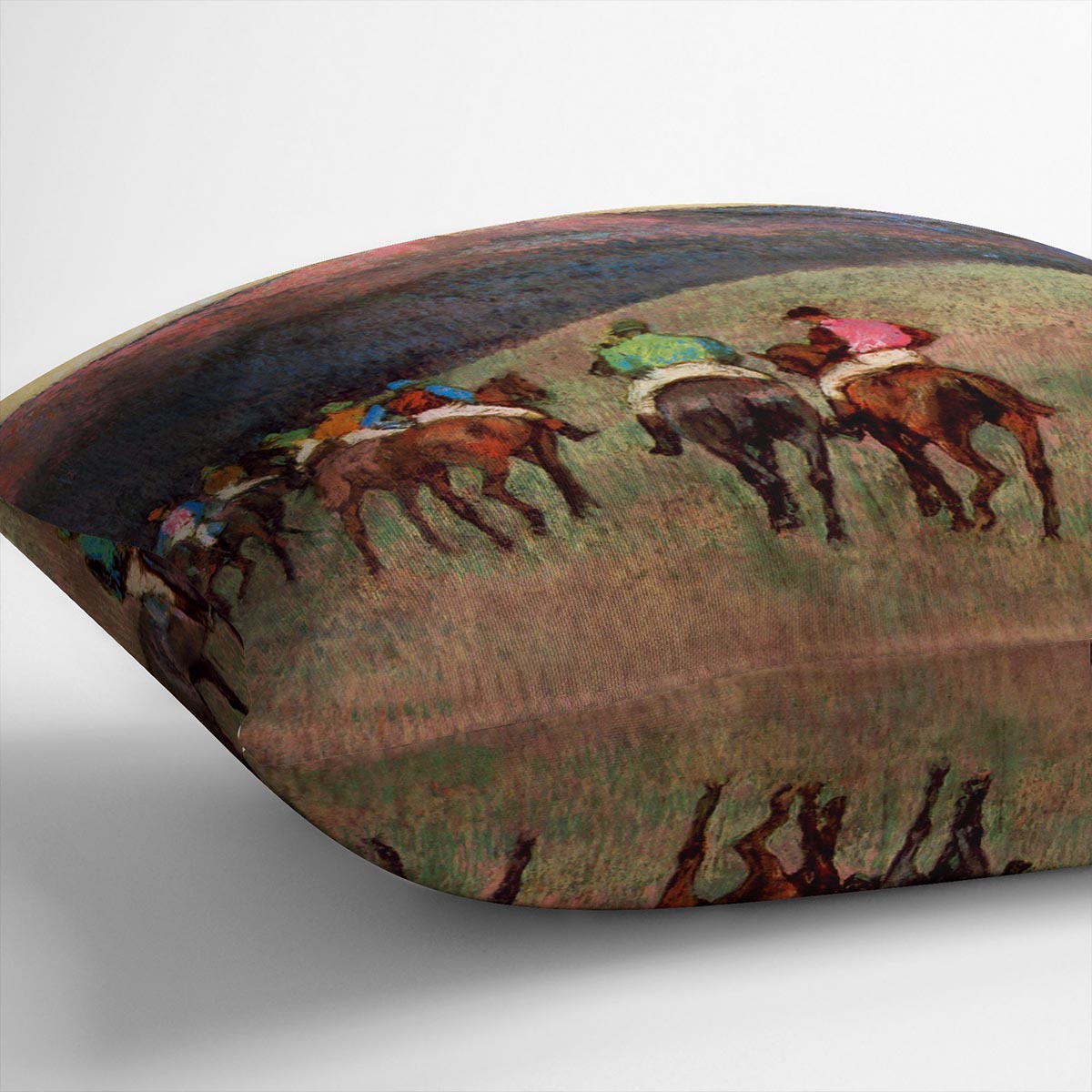 Jockeys in Training by Degas Cushion