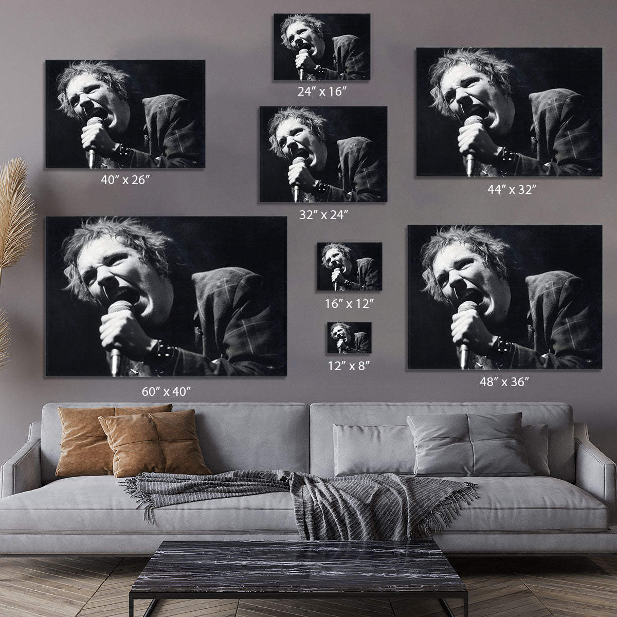 Johnny Rotten sings Canvas Print or Poster - Canvas Art Rocks - 7
