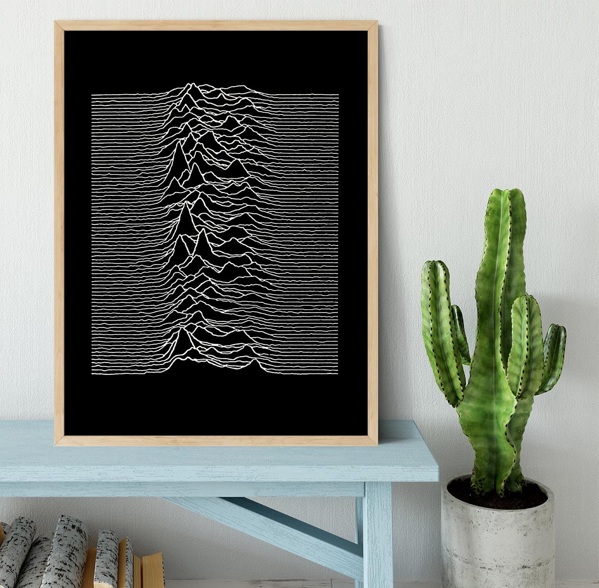 Joy Division Unknown Pleasures Framed Print - Canvas Art Rocks - 4