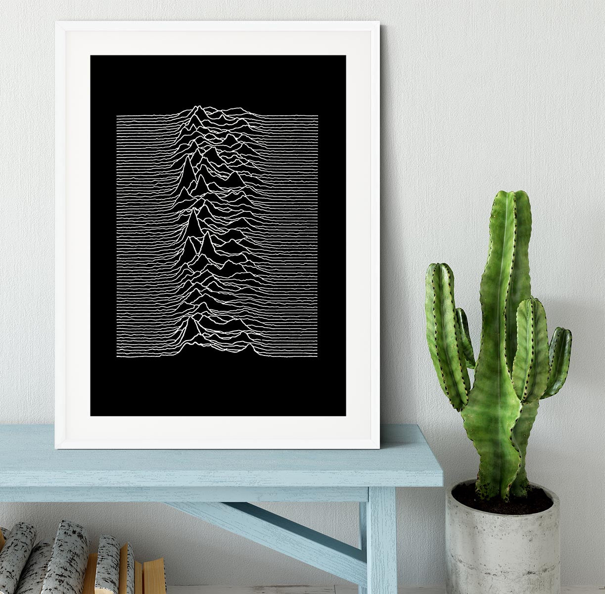Joy Division Unknown Pleasures Framed Print - Canvas Art Rocks - 5