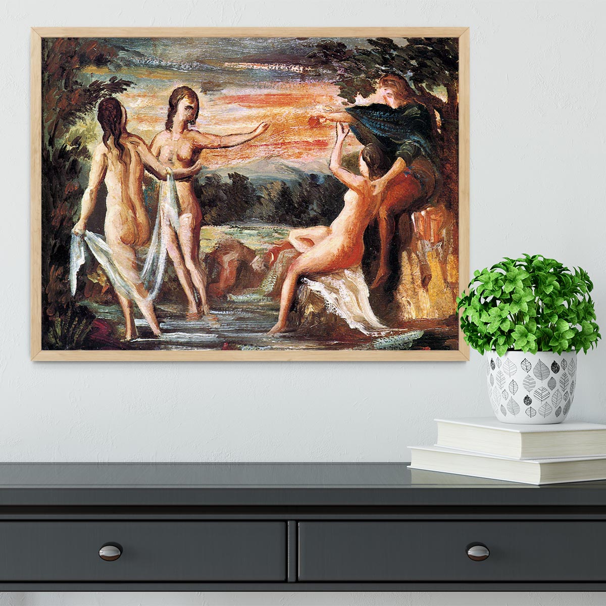 Judgement of Paris by Cezanne Framed Print - Canvas Art Rocks - 4