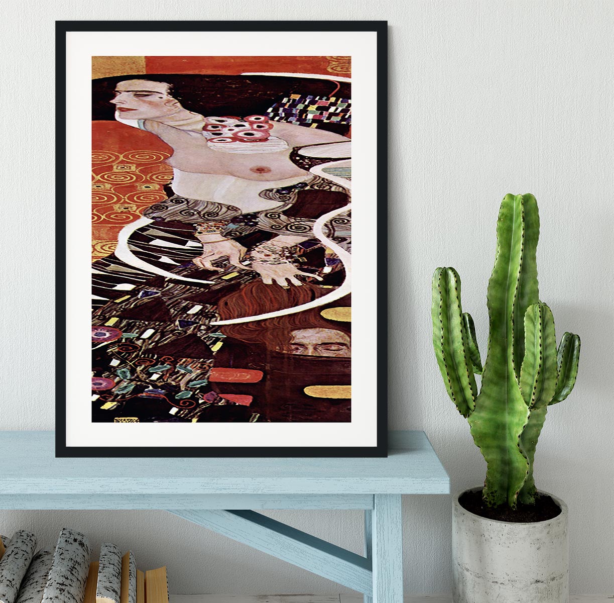 Judith II by Klimt Framed Print - Canvas Art Rocks - 1