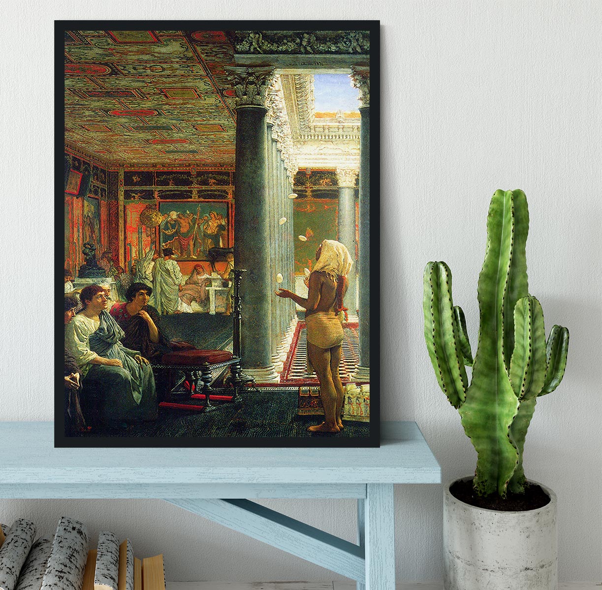 Juggler by Alma Tadema Framed Print - Canvas Art Rocks - 2