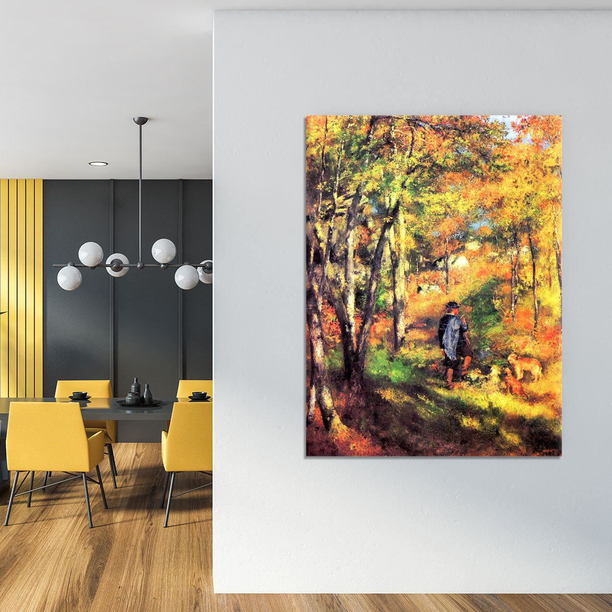 Jules le Coeur and his dogs by Renoir Canvas Print or Poster - Canvas Art Rocks - 4