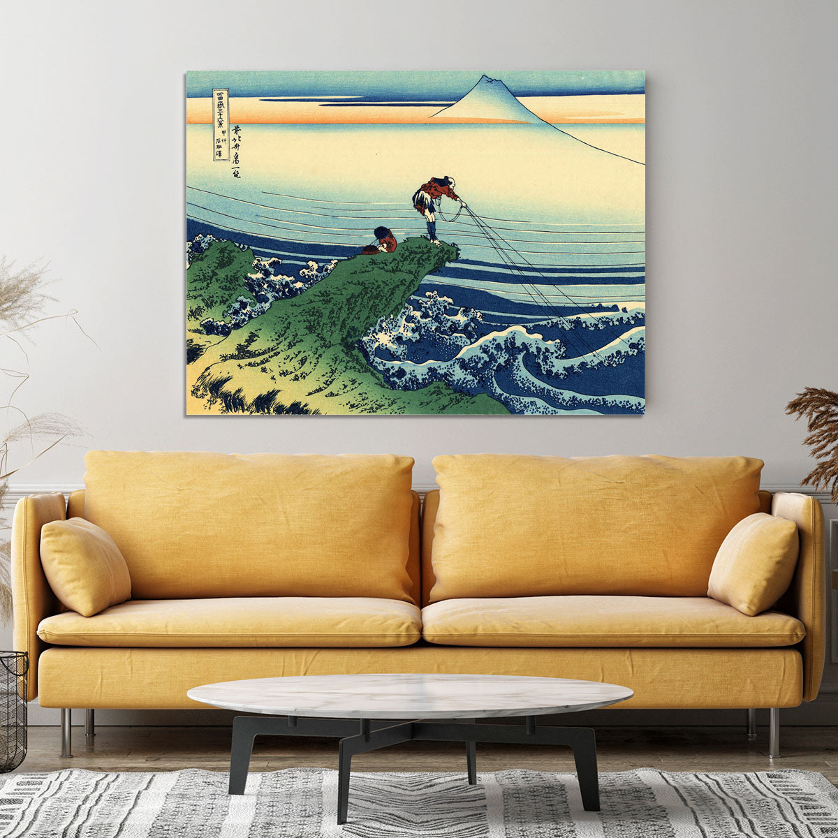 Kajikazawa in Kai province by Hokusai Canvas Print or Poster - Canvas Art Rocks - 4