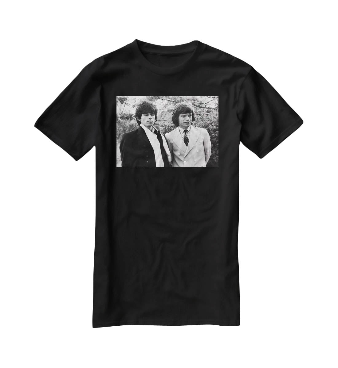 Keith Richards and Mick Jagger T-Shirt - Canvas Art Rocks - 1