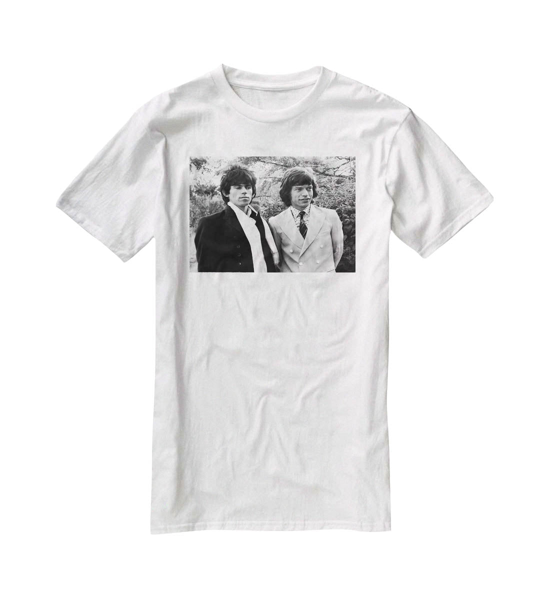 Keith Richards and Mick Jagger T-Shirt - Canvas Art Rocks - 5