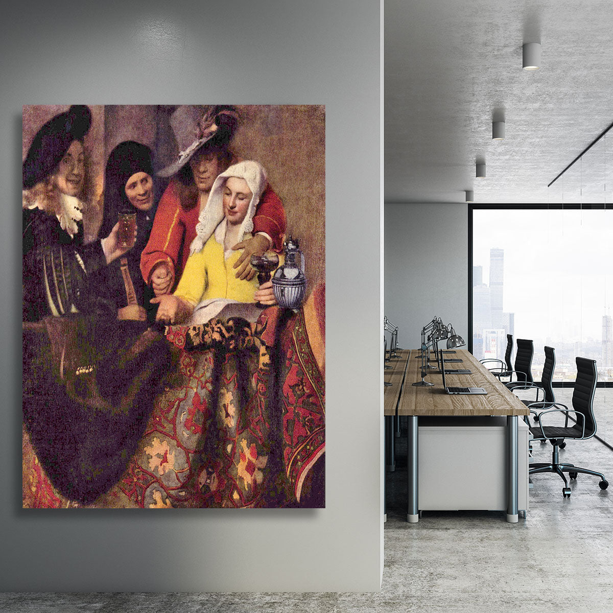 Kupplerin by Vermeer Canvas Print or Poster - Canvas Art Rocks - 3