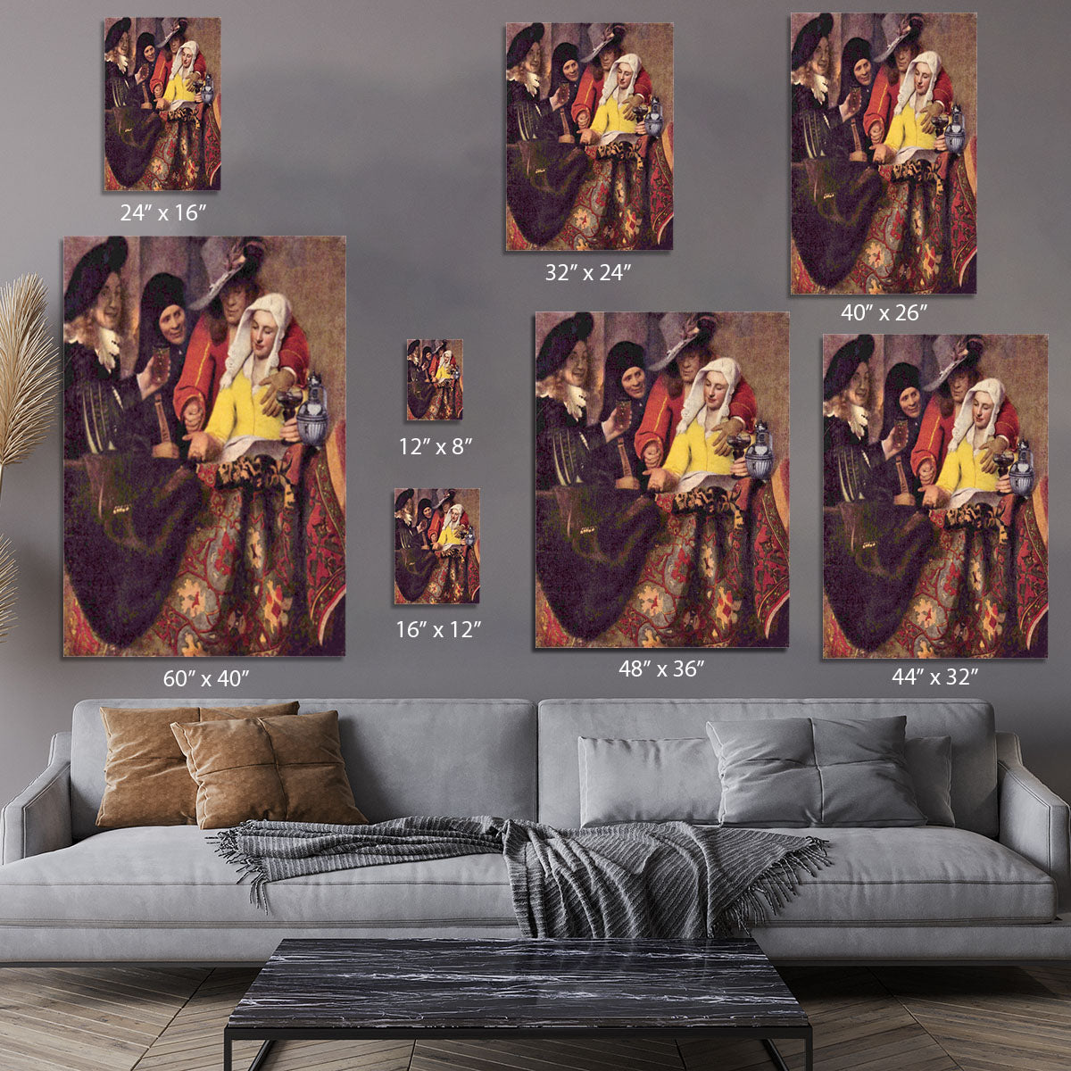 Kupplerin by Vermeer Canvas Print or Poster - Canvas Art Rocks - 7