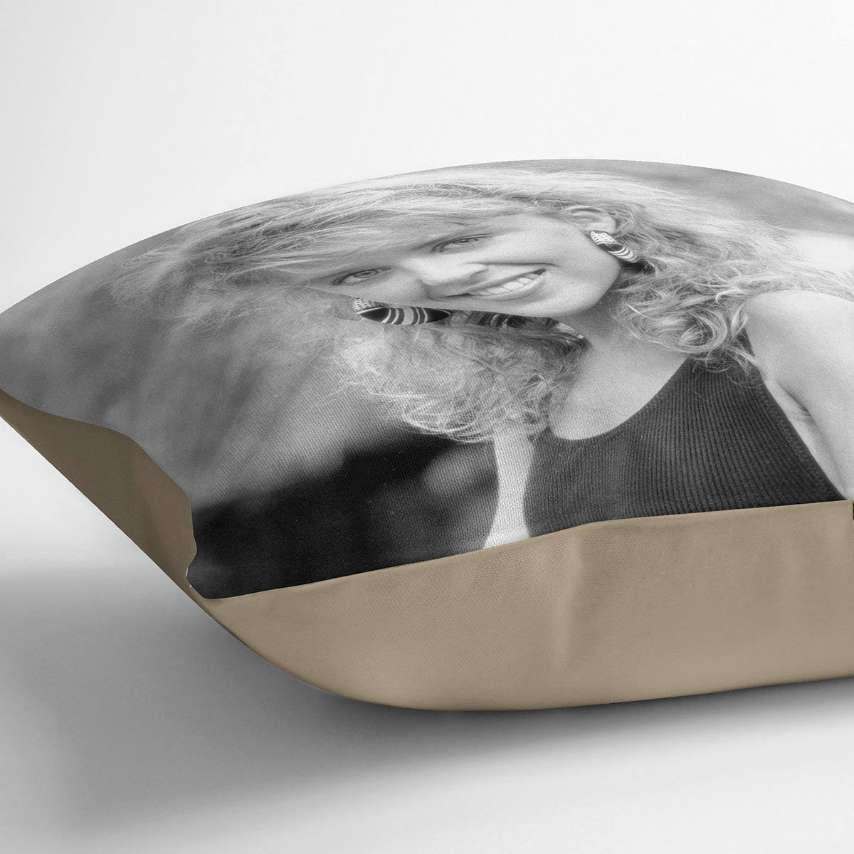 Kylie Minogue in 1988 Cushion - Canvas Art Rocks - 2