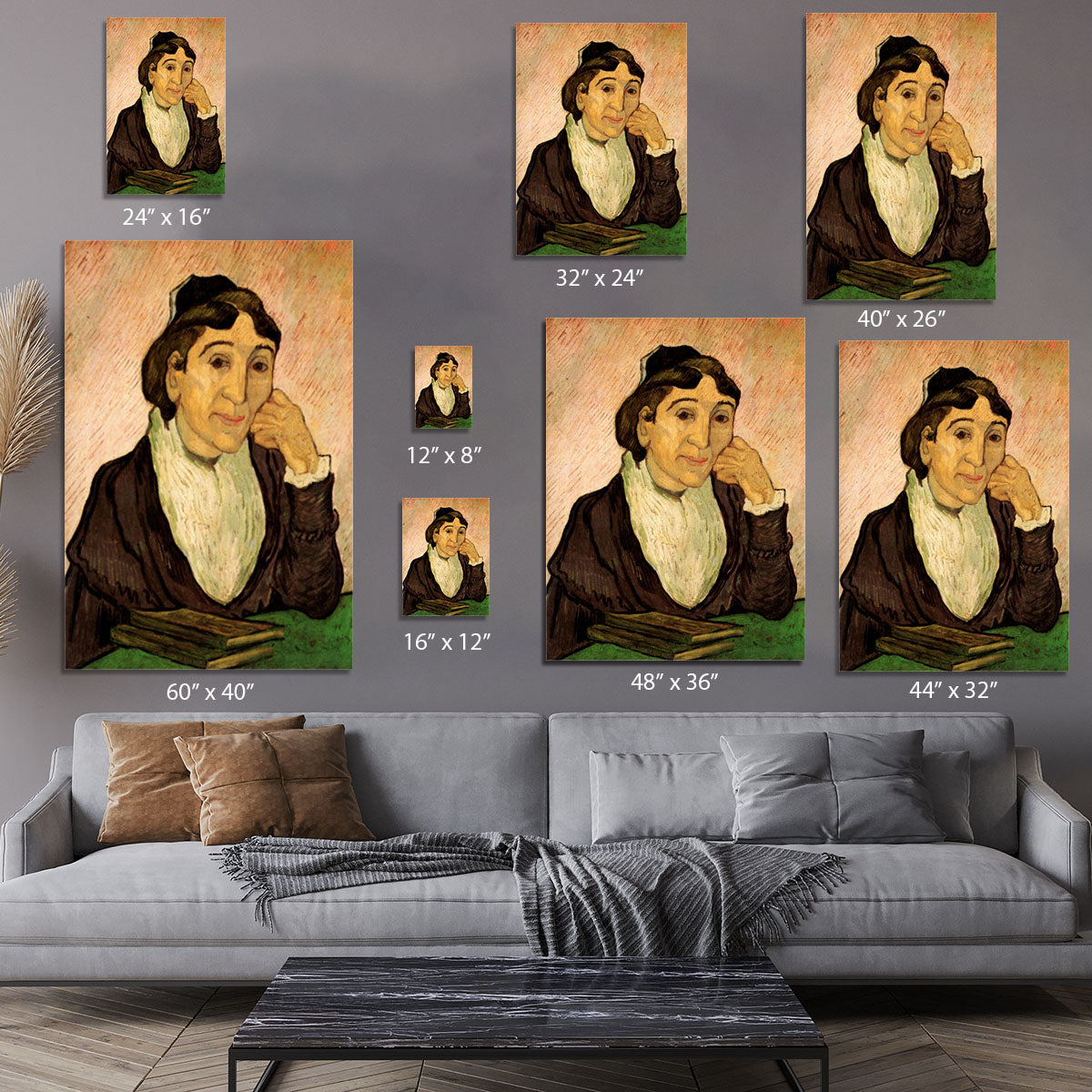 L Arlesienne Madame Ginoux 2 by Van Gogh Canvas Print or Poster - Canvas Art Rocks - 7