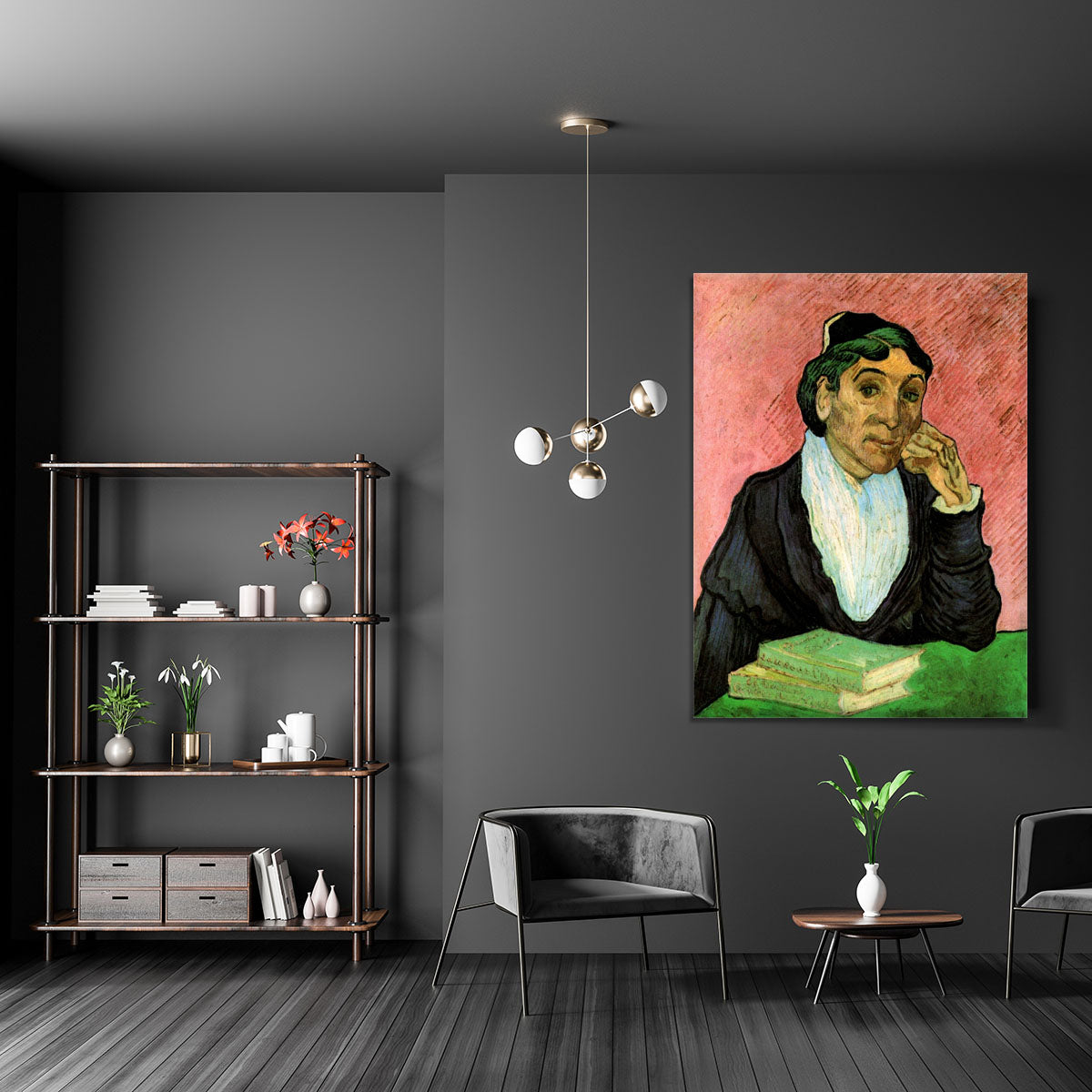 L Arlesienne Madame Ginoux 3 by Van Gogh Canvas Print or Poster - Canvas Art Rocks - 5