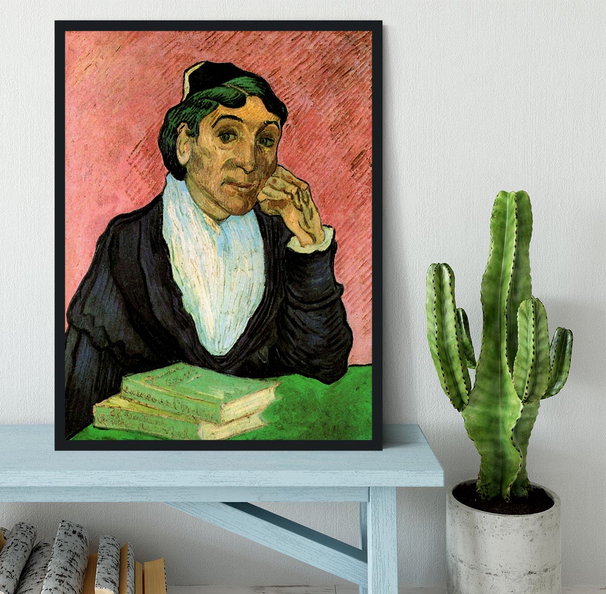 L Arlesienne Madame Ginoux 3 by Van Gogh Framed Print - Canvas Art Rocks - 2