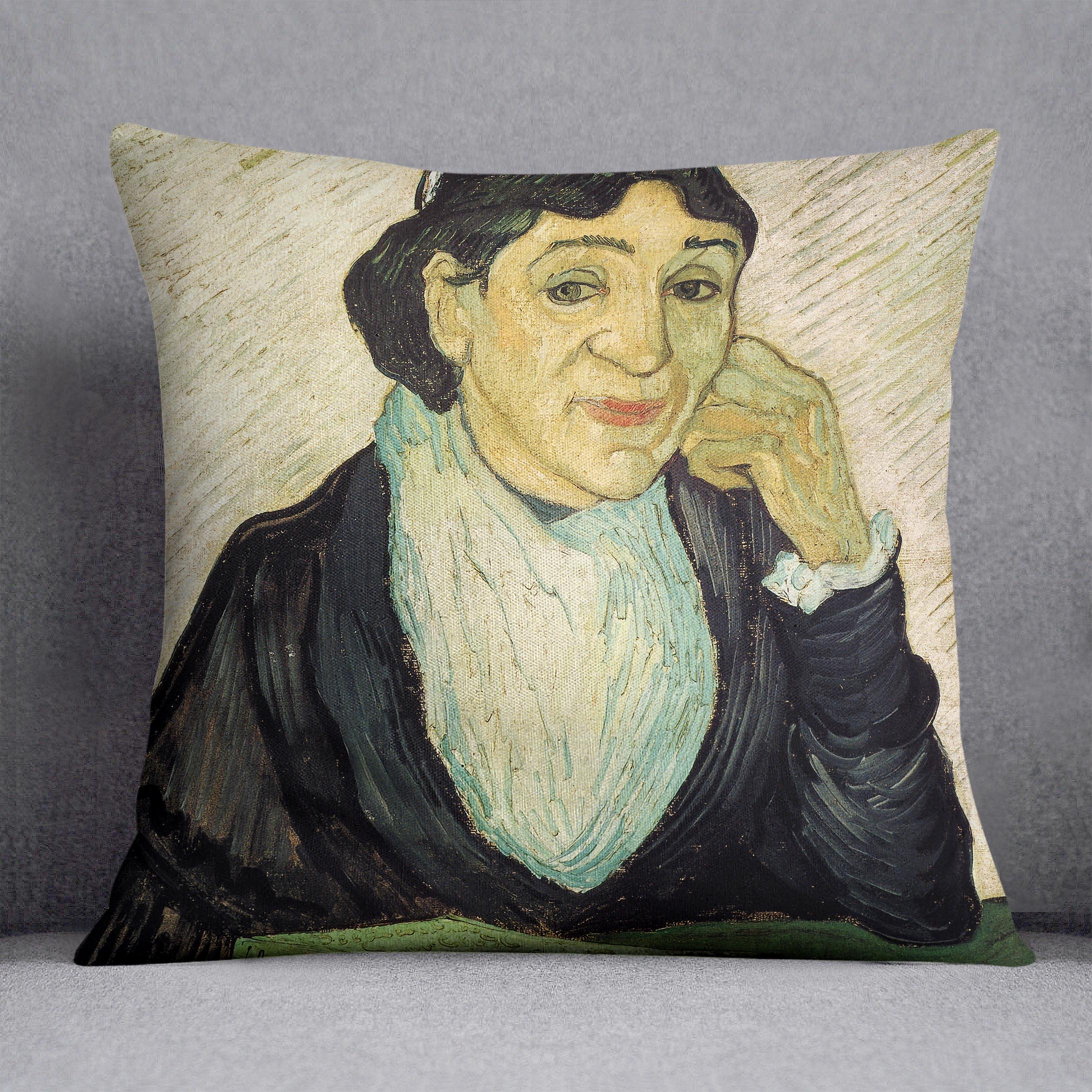 L Arlesienne Madame Ginoux by Van Gogh Cushion