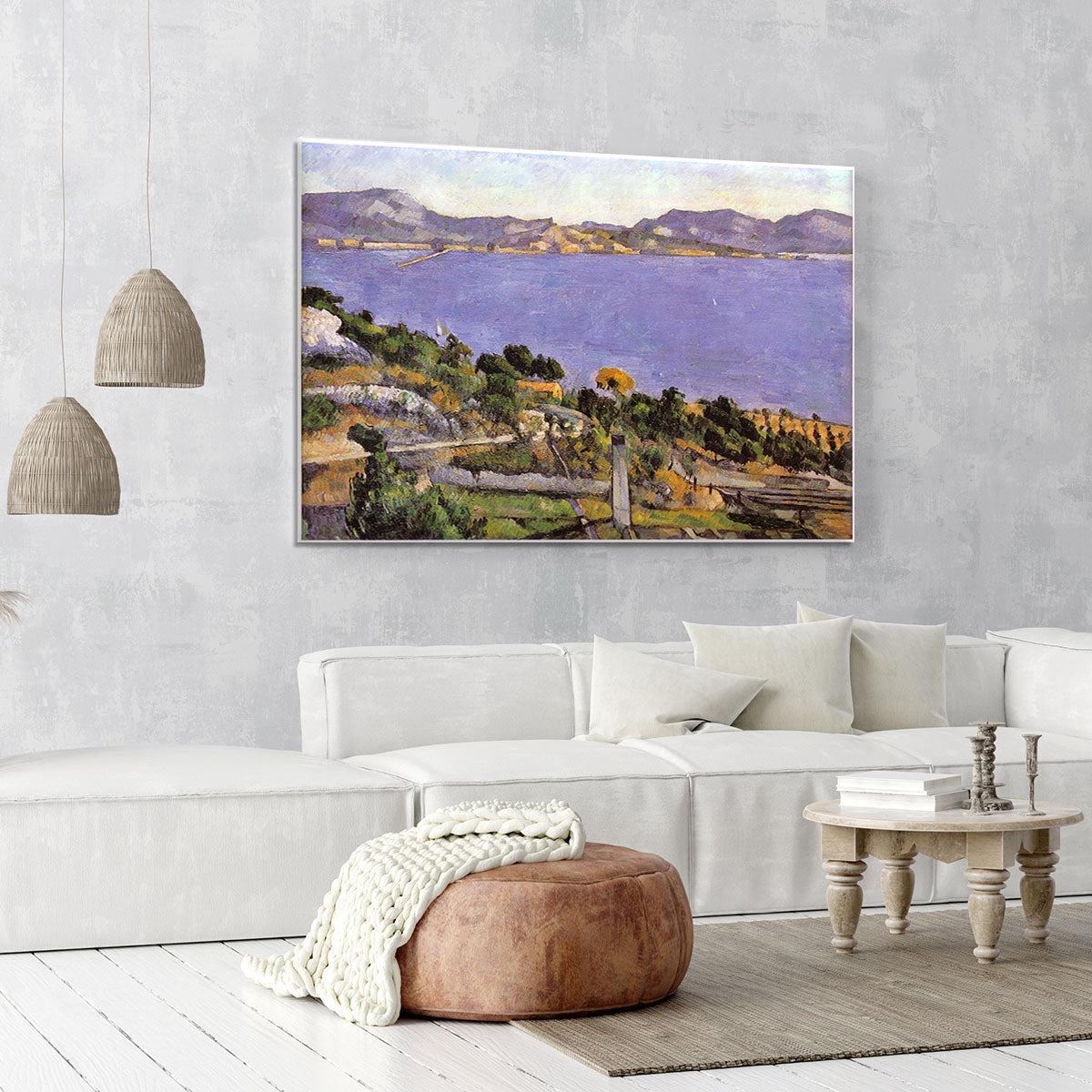 L Estaque vue du golfe de Marseille 1878 by Cezanne Canvas Print or Poster - Canvas Art Rocks - 6