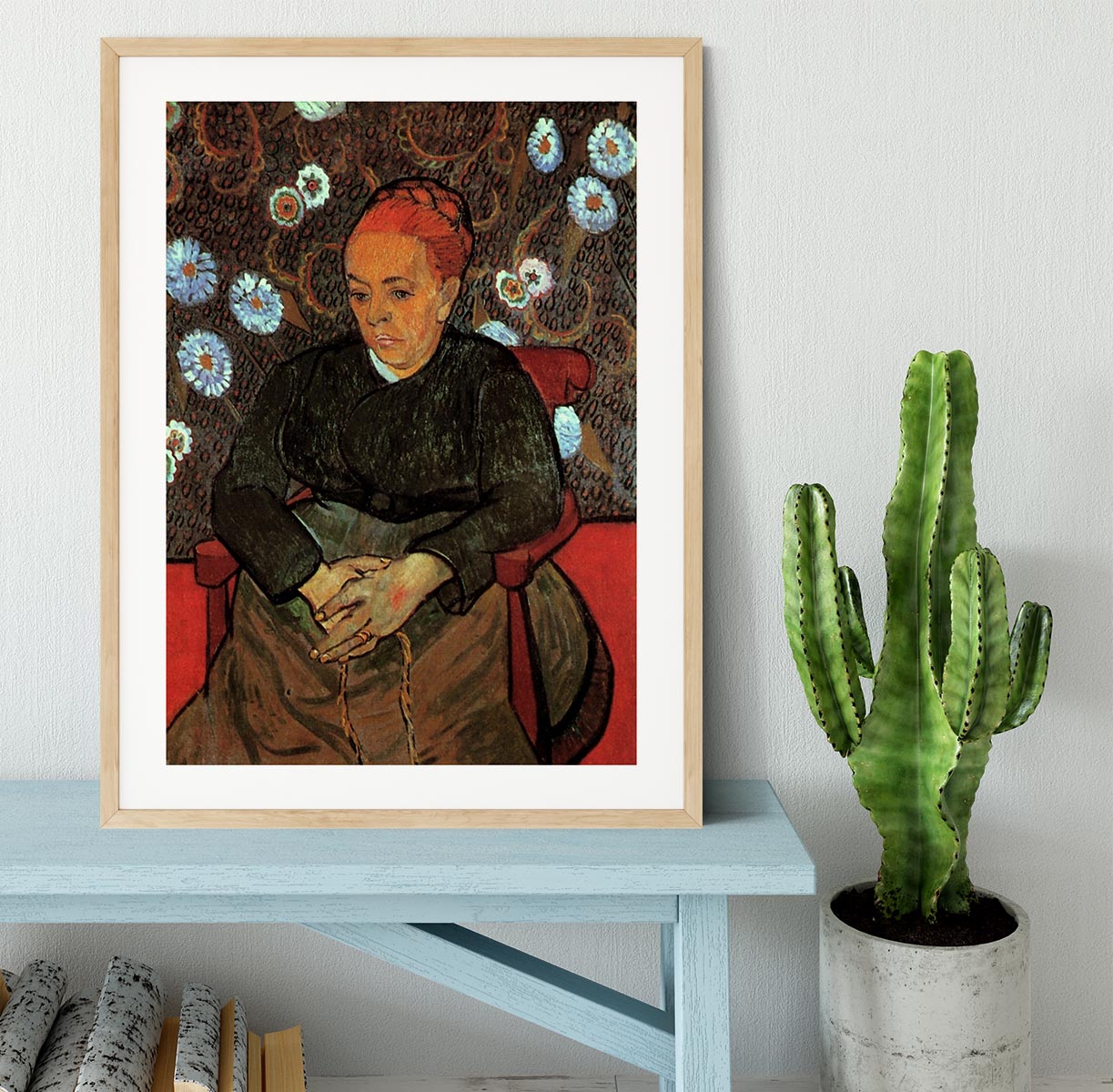 La Berceuse Augustine Roulin 2 by Van Gogh Framed Print - Canvas Art Rocks - 3
