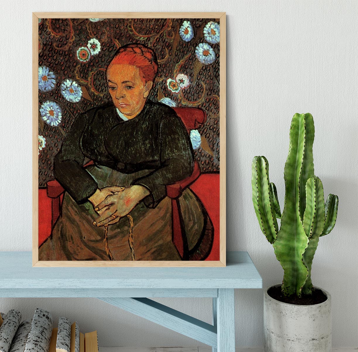 La Berceuse Augustine Roulin 2 by Van Gogh Framed Print - Canvas Art Rocks - 4