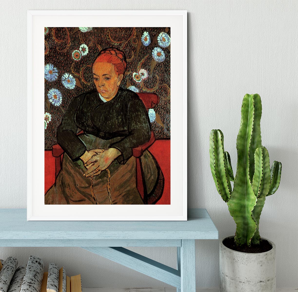 La Berceuse Augustine Roulin 2 by Van Gogh Framed Print - Canvas Art Rocks - 5