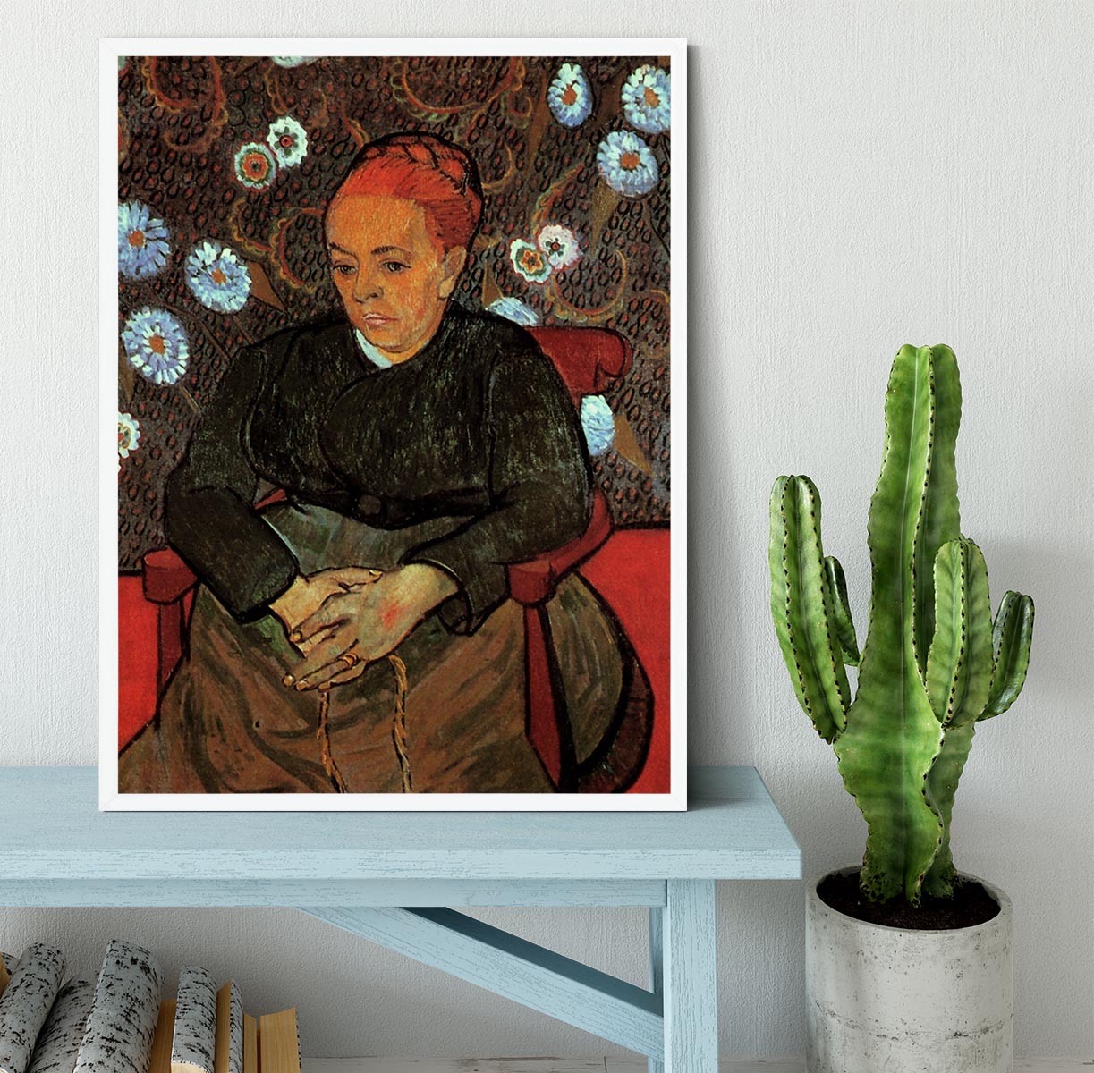 La Berceuse Augustine Roulin 2 by Van Gogh Framed Print - Canvas Art Rocks -6