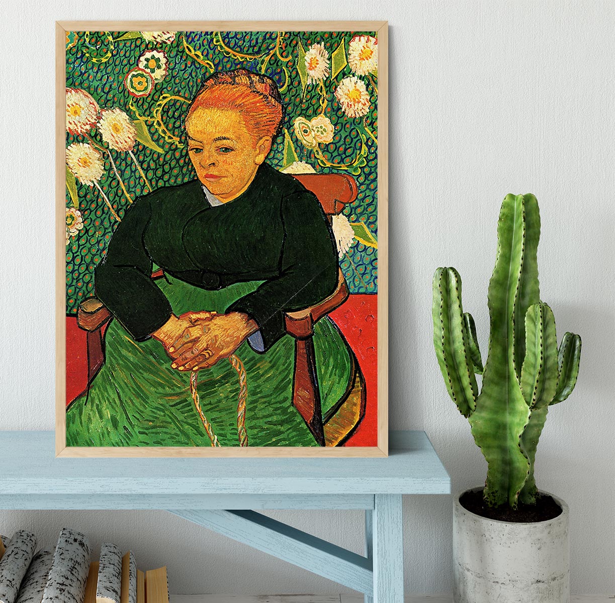 La Berceuse Augustine Roulin by Van Gogh Framed Print - Canvas Art Rocks - 4