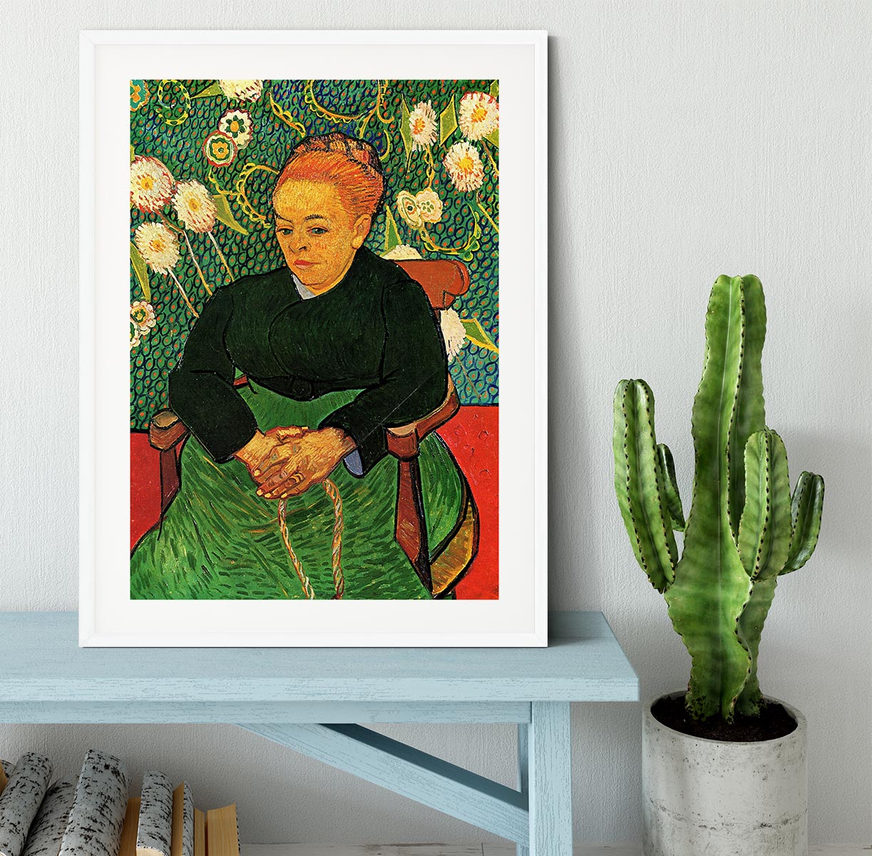 La Berceuse Augustine Roulin by Van Gogh Framed Print - Canvas Art Rocks - 5