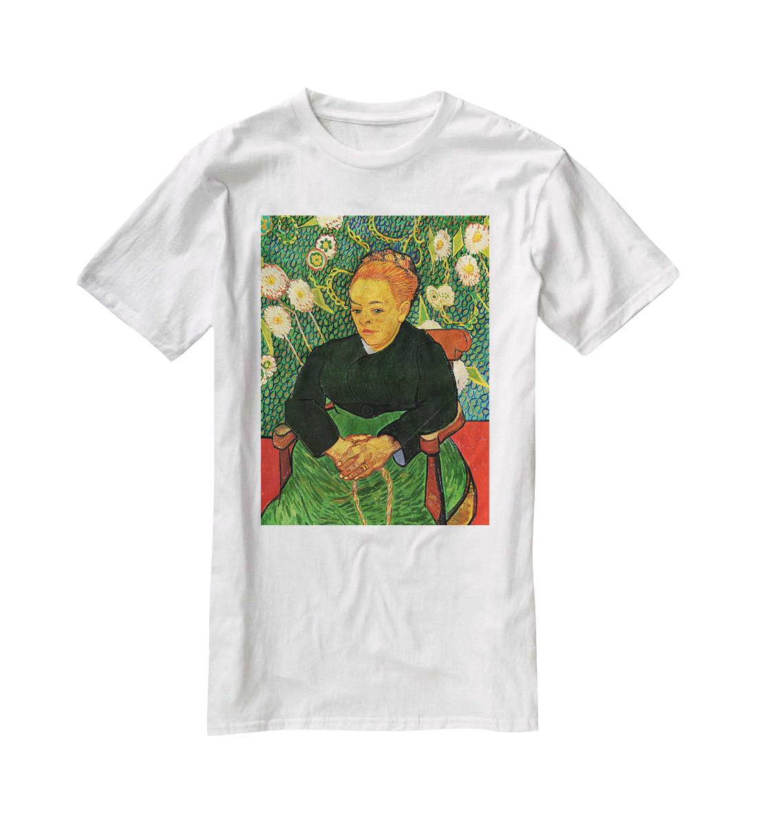 La Berceuse Augustine Roulin by Van Gogh T-Shirt - Canvas Art Rocks - 5