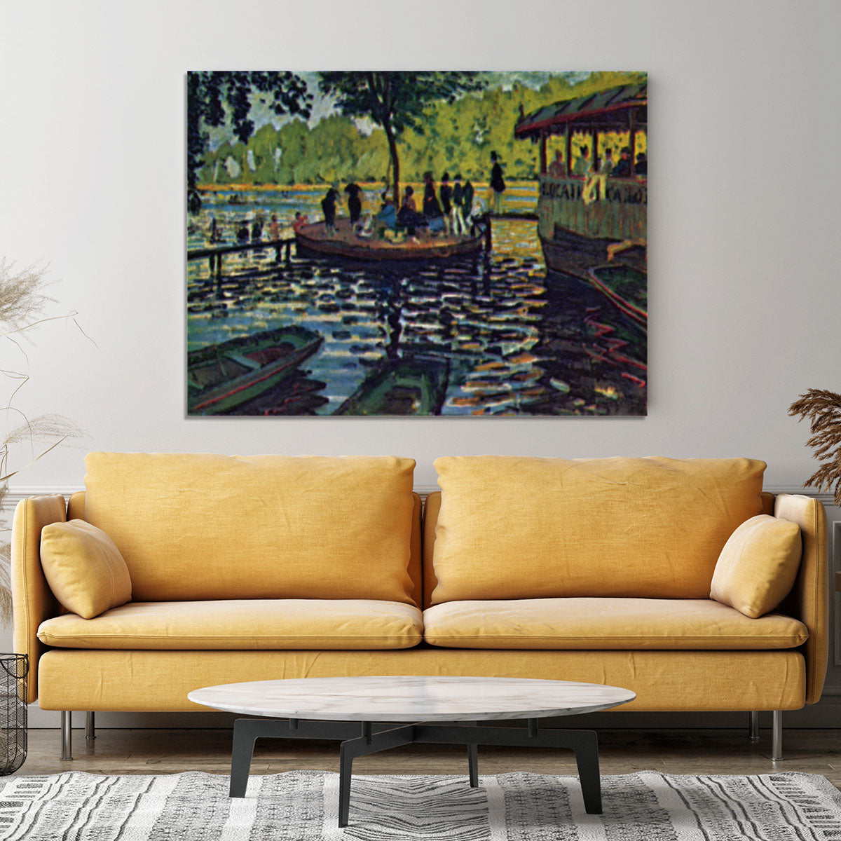 La Grenouillare by Monet Canvas Print or Poster - Canvas Art Rocks - 4