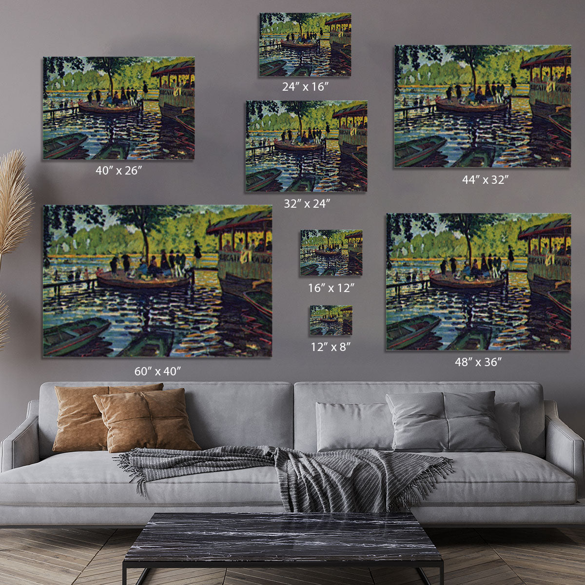 La Grenouillare by Monet Canvas Print or Poster - Canvas Art Rocks - 7