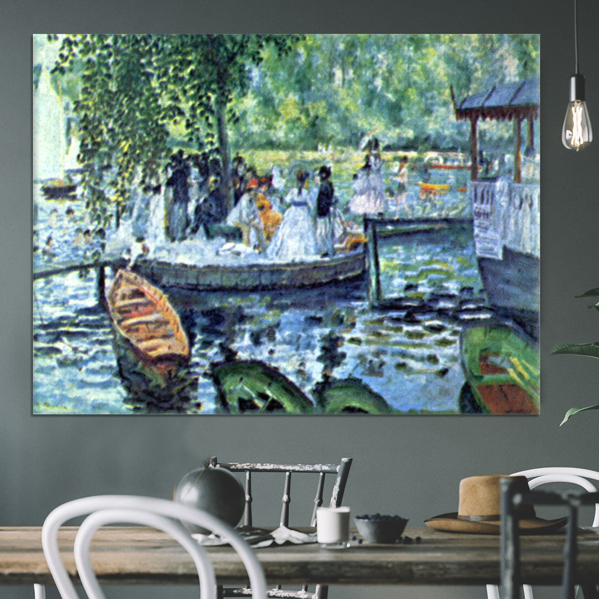 La Grenouillere1 by Renoir Canvas Print or Poster - Canvas Art Rocks - 3