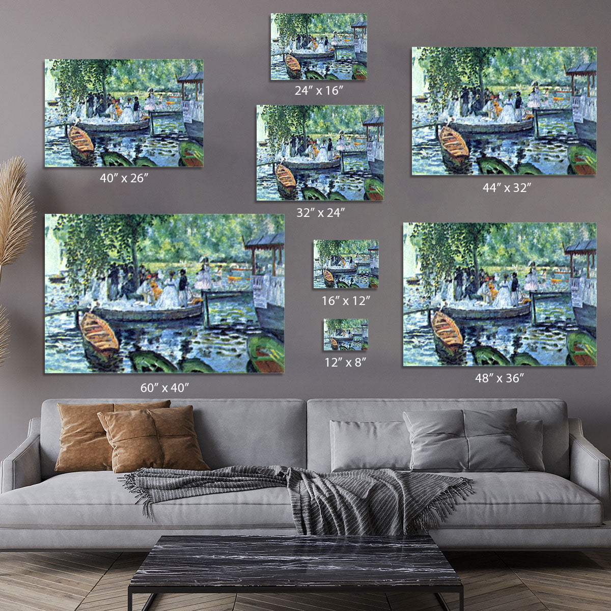 La Grenouillere1 by Renoir Canvas Print or Poster - Canvas Art Rocks - 7