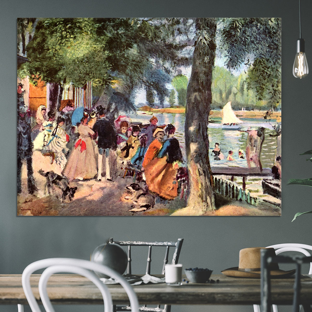 La Grenouillere by Renoir Canvas Print or Poster - Canvas Art Rocks - 3