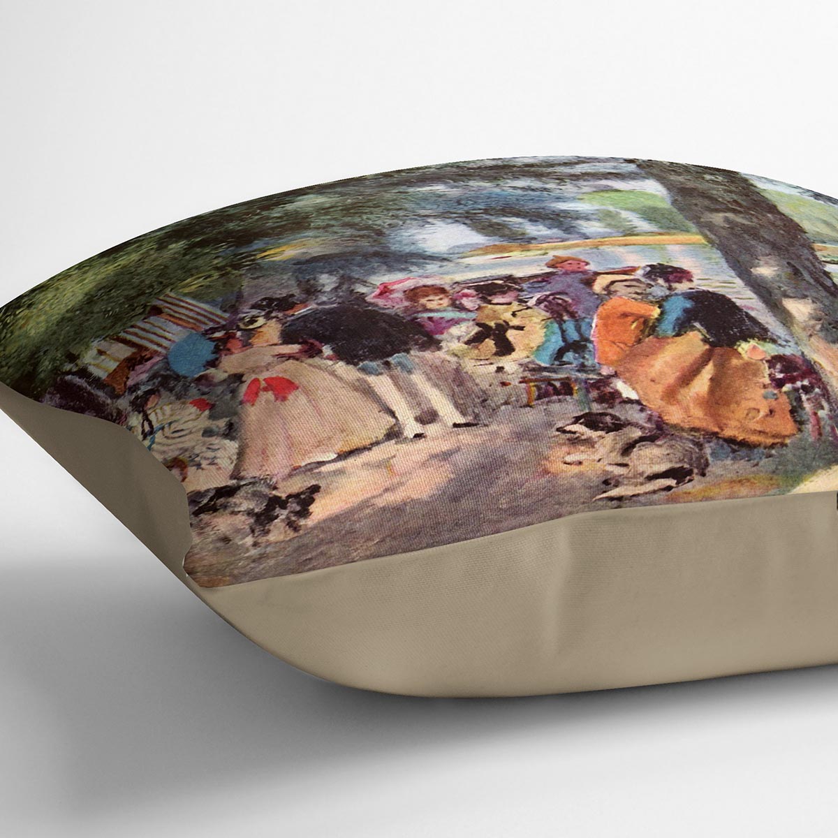 La Grenouillere by Renoir Cushion