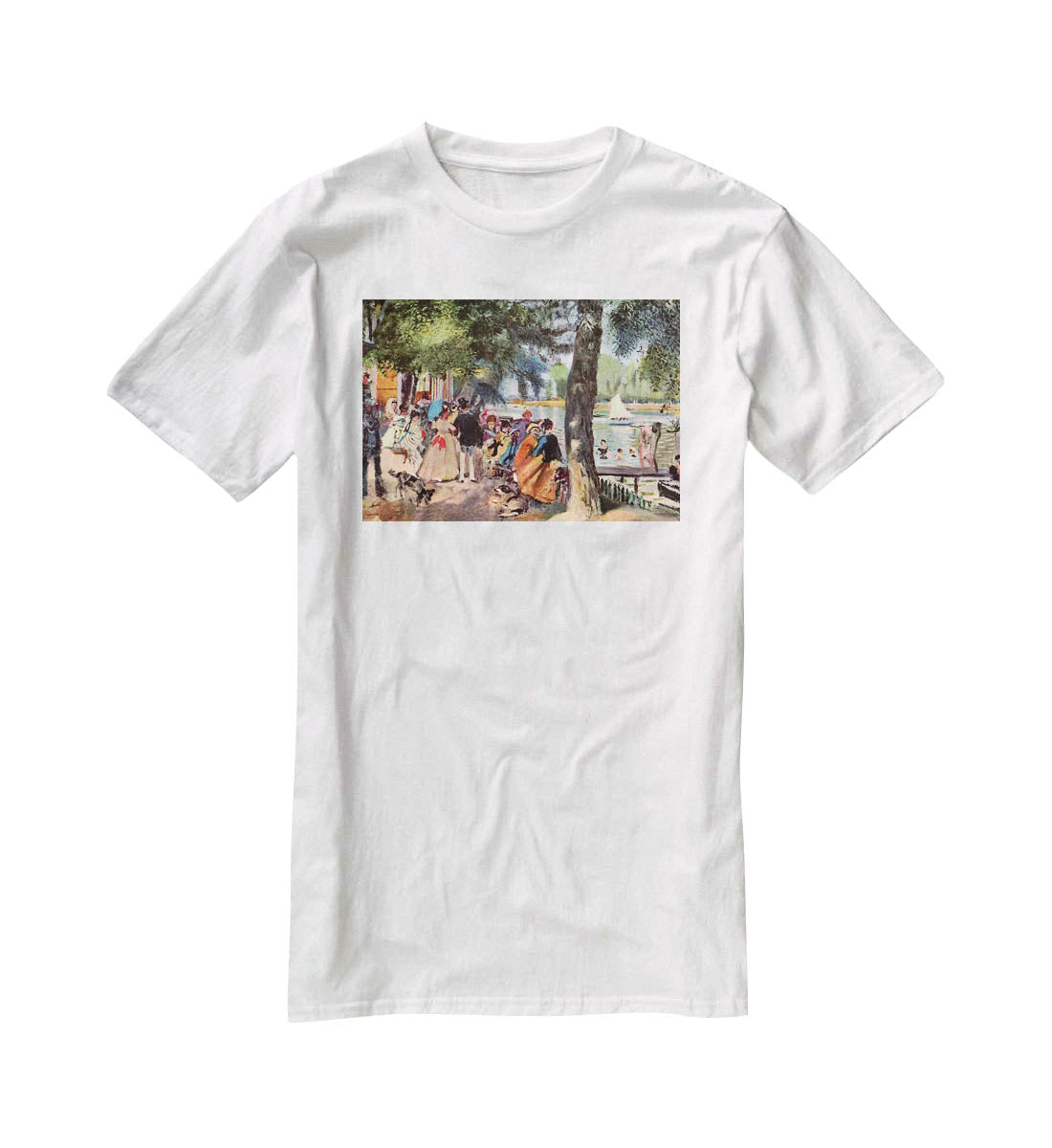 La Grenouillere by Renoir T-Shirt - Canvas Art Rocks - 5