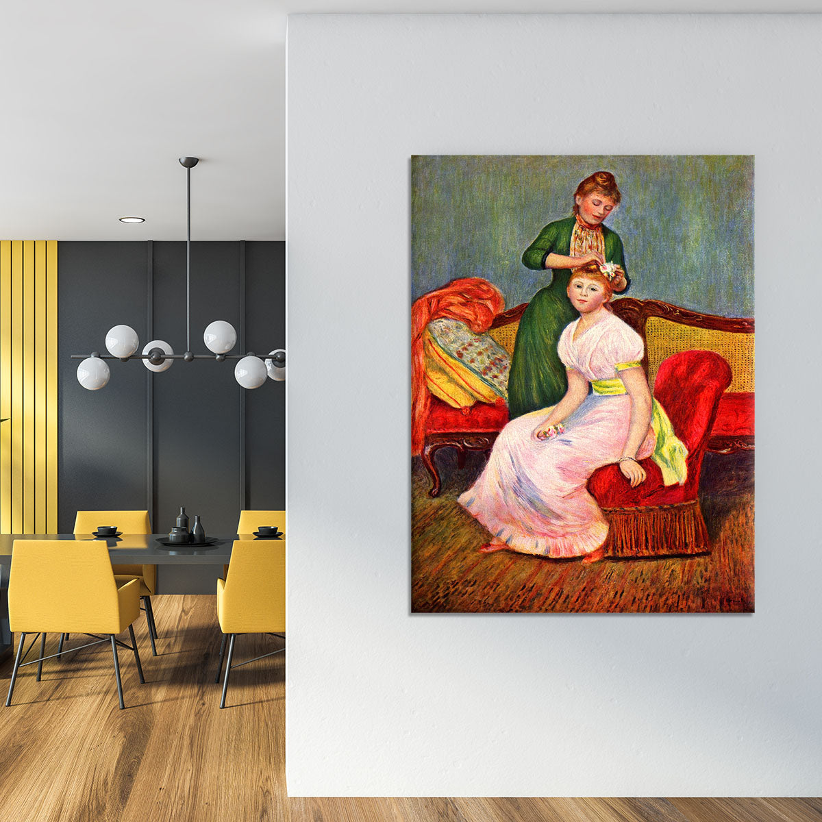 La coiffure by Renoir Canvas Print or Poster - Canvas Art Rocks - 4
