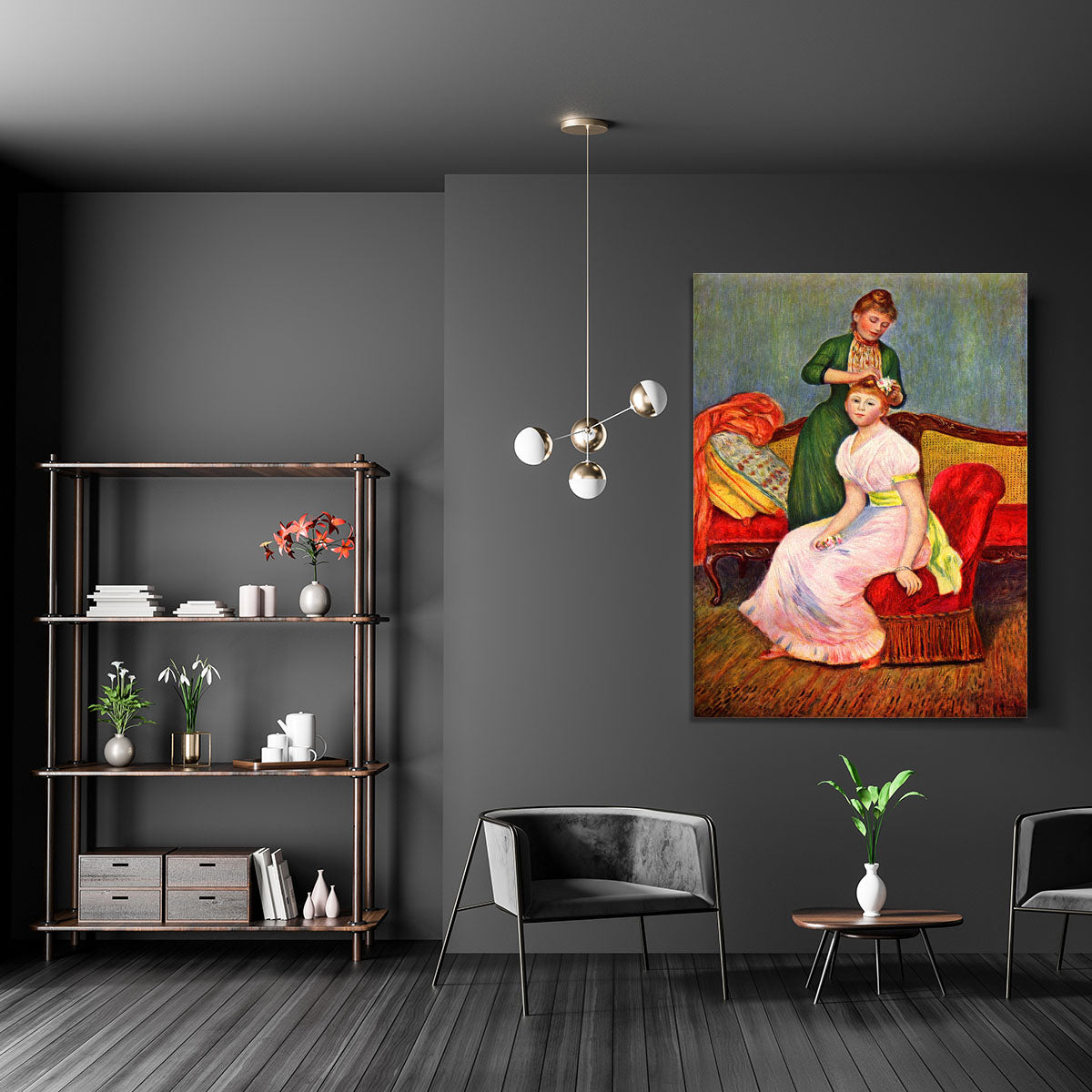 La coiffure by Renoir Canvas Print or Poster - Canvas Art Rocks - 5