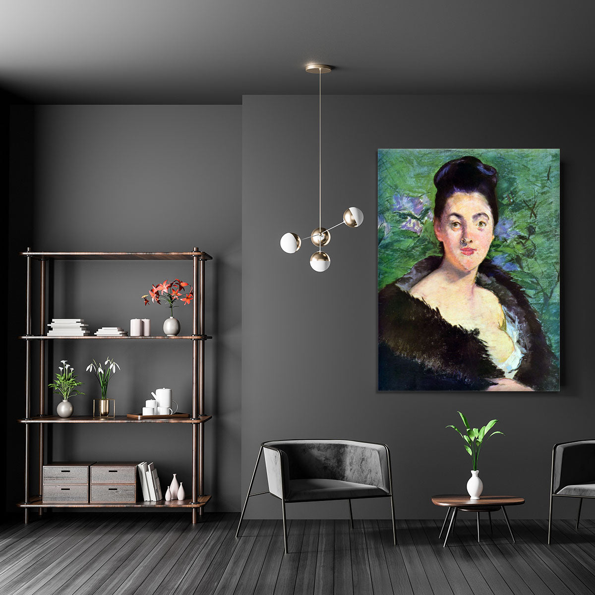 Lady in Fur by Manet Canvas Print or Poster - Canvas Art Rocks - 5