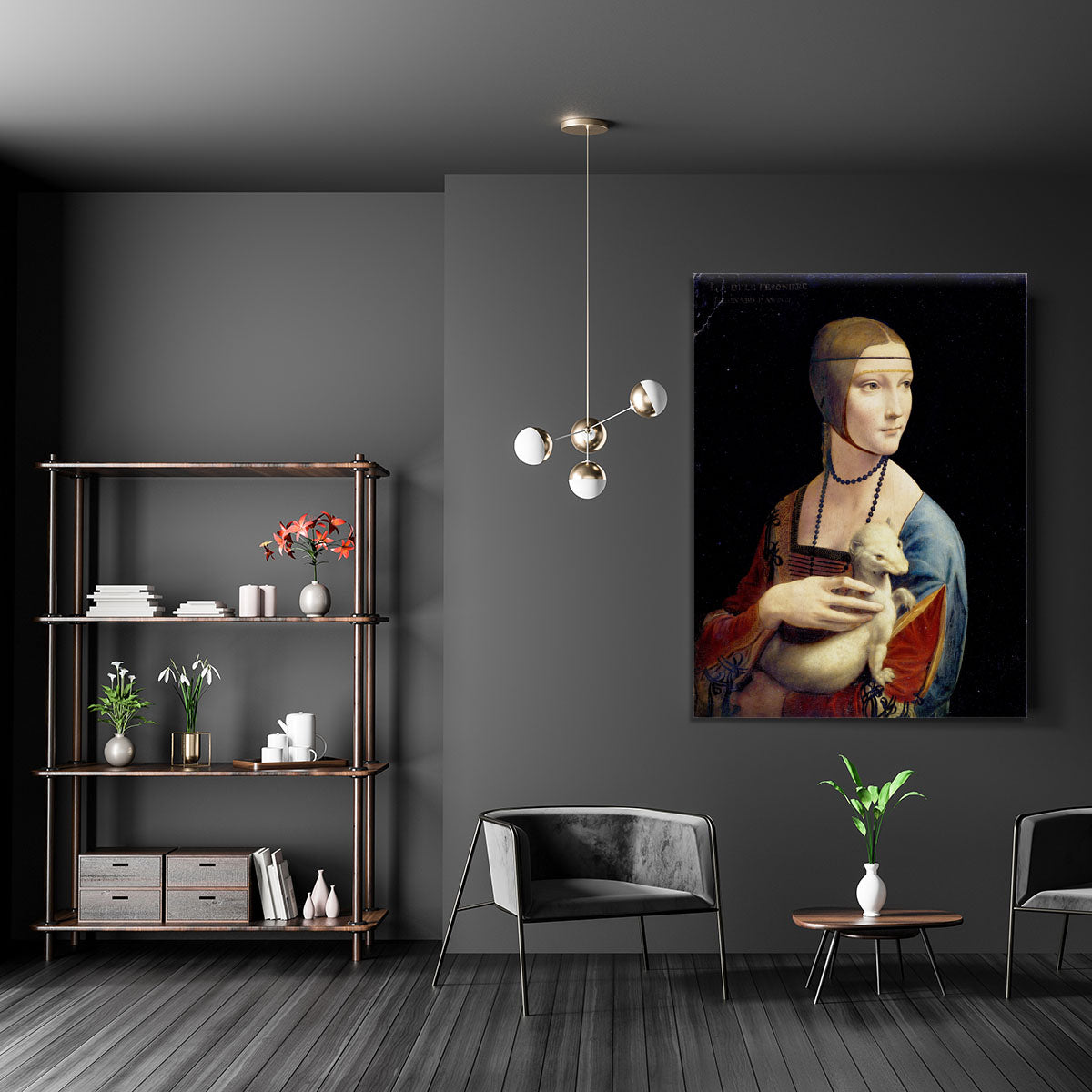 Lady with an Ermine by Da Vinci Canvas Print or Poster - Canvas Art Rocks - 5