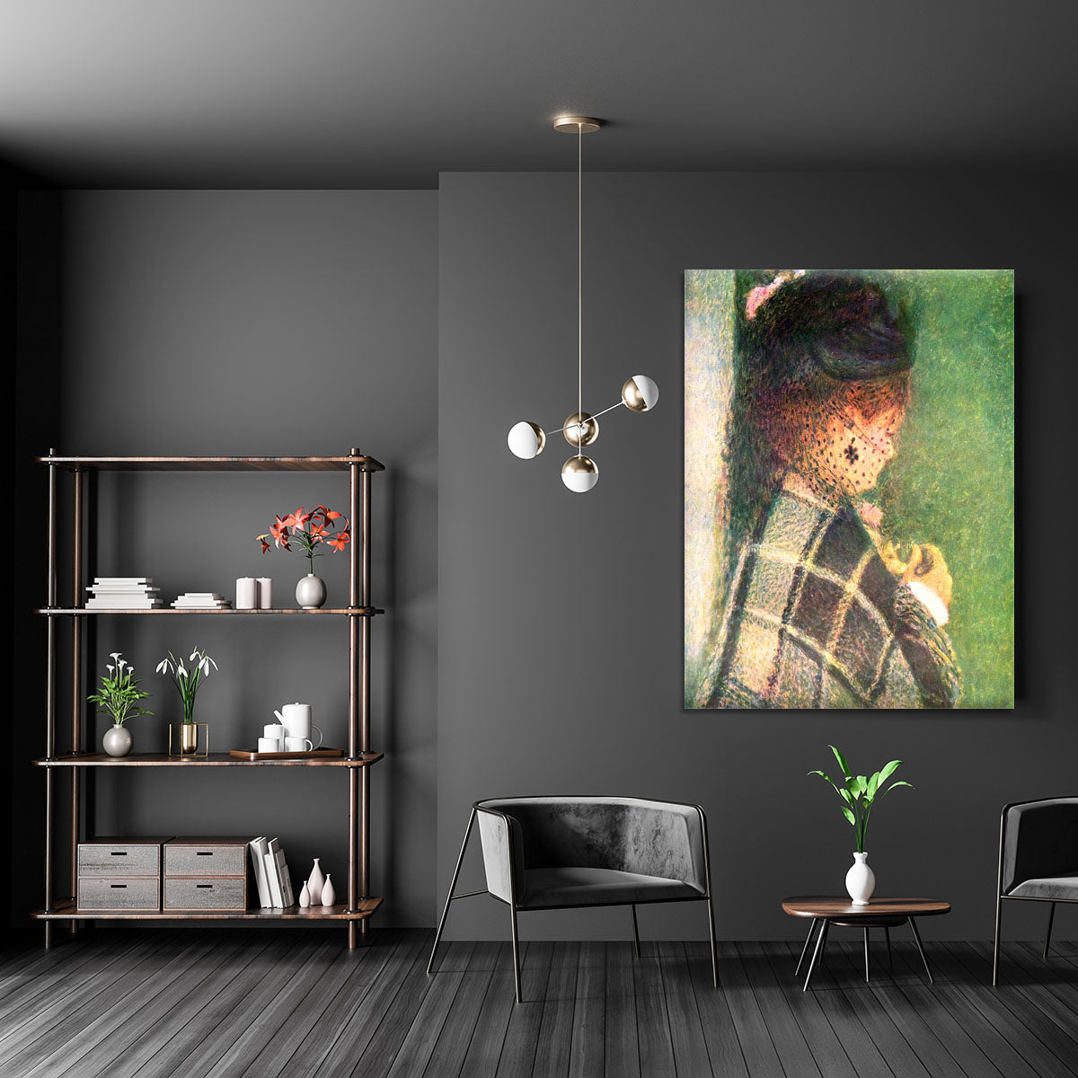 Lady with veil by Renoir Canvas Print or Poster - Canvas Art Rocks - 5