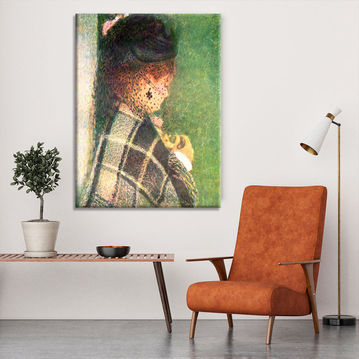 Lady with veil by Renoir Canvas Print or Poster - Canvas Art Rocks - 6