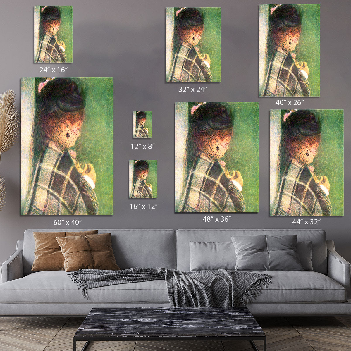 Lady with veil by Renoir Canvas Print or Poster - Canvas Art Rocks - 7