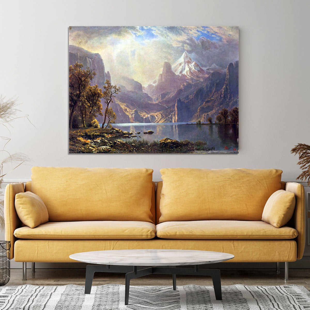 Lake Tahoe by Bierstadt Canvas Print or Poster - Canvas Art Rocks - 4