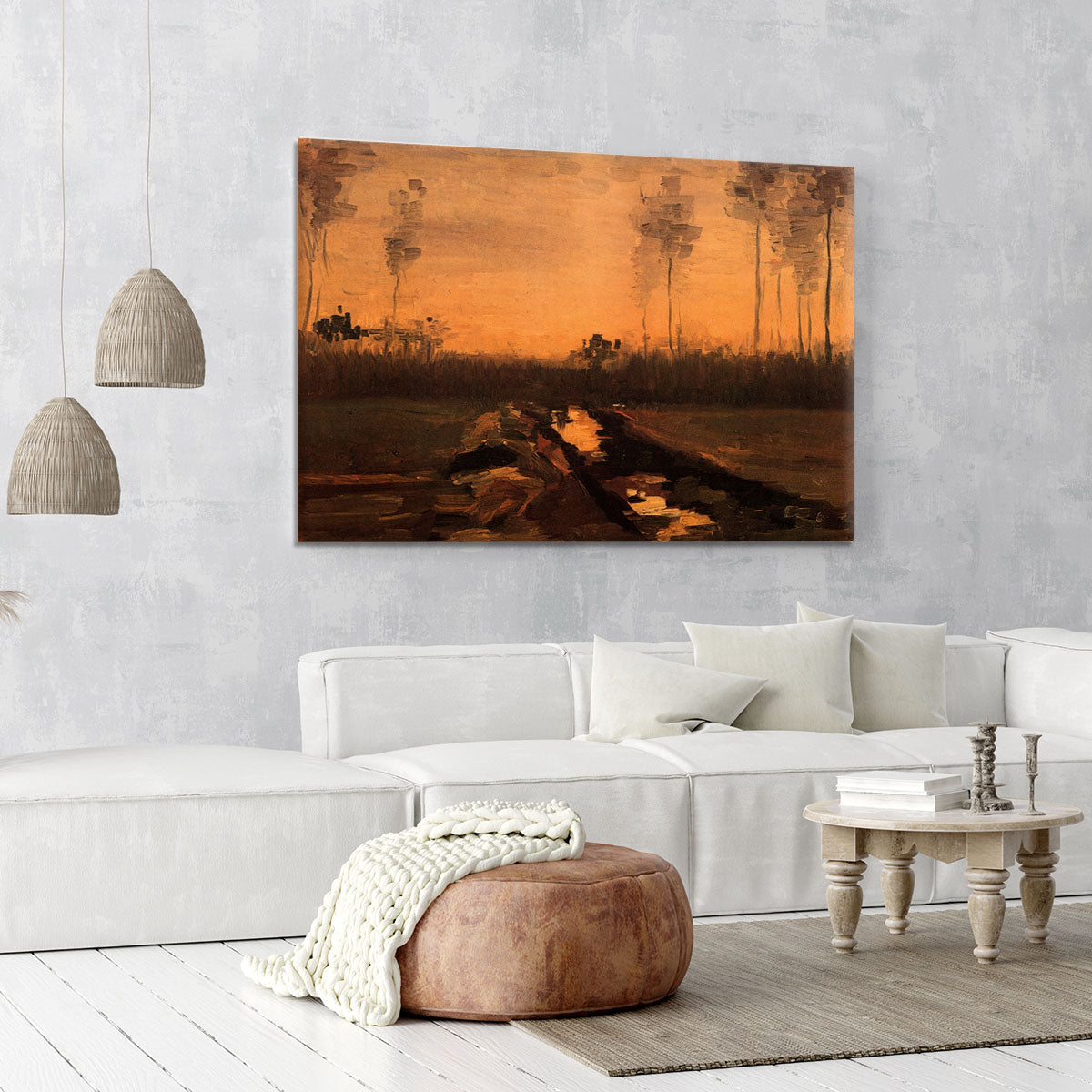 Landscape at Dusk by Van Gogh Canvas Print or Poster - Canvas Art Rocks - 6
