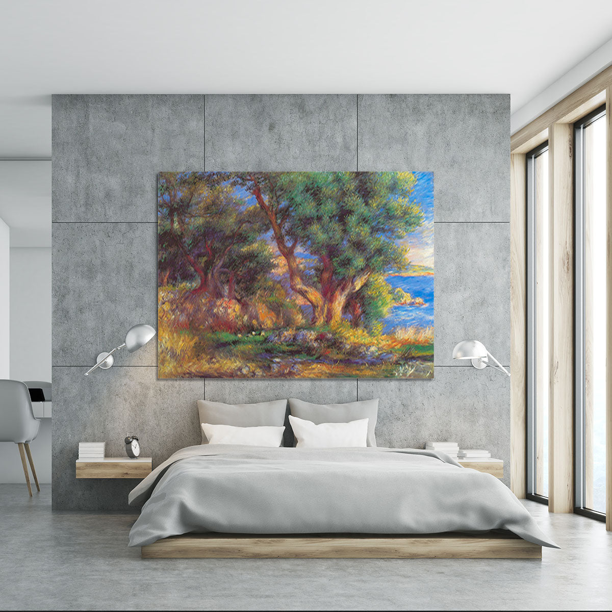 Landscape in Menton by Renoir Canvas Print or Poster - Canvas Art Rocks - 5