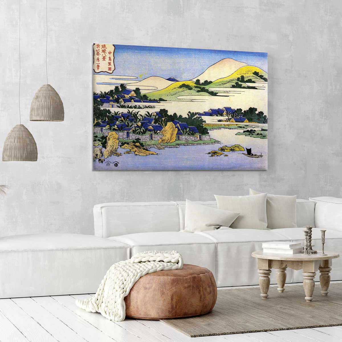 Landscape of Ryukyu by Hokusai Canvas Print or Poster - Canvas Art Rocks - 6