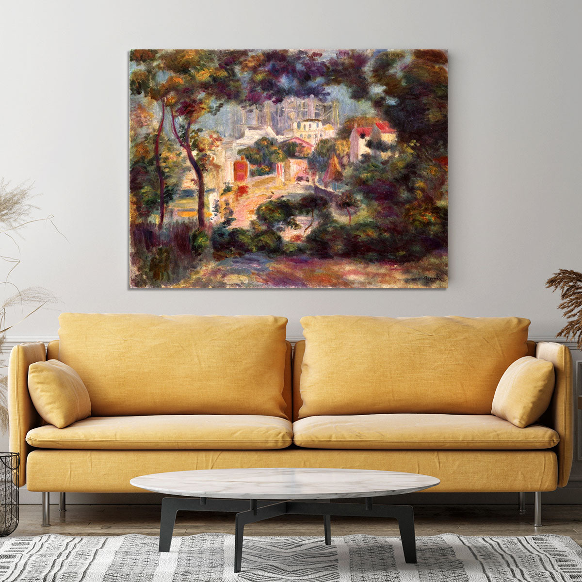 Landscape with the view of Sacre Coeur by Renoir Canvas Print or Poster - Canvas Art Rocks - 4