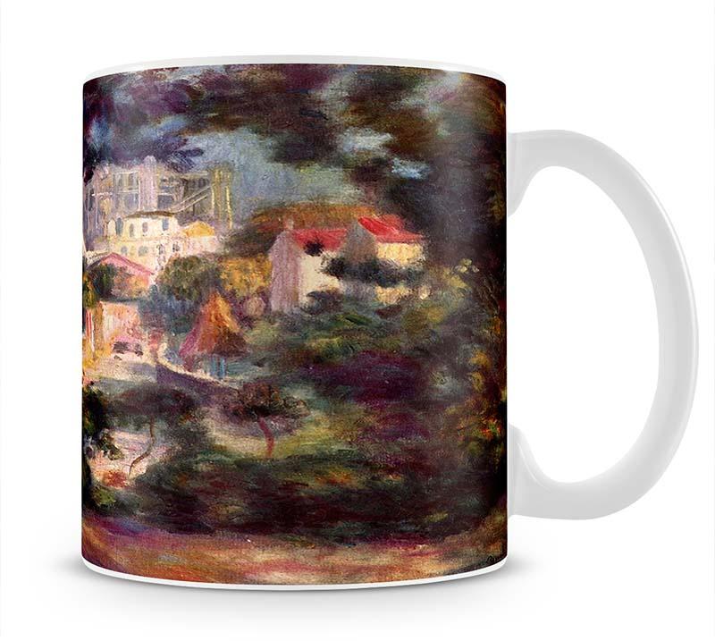 Landscape with the view of Sacre Coeur by Renoir Mug - Canvas Art Rocks - 1